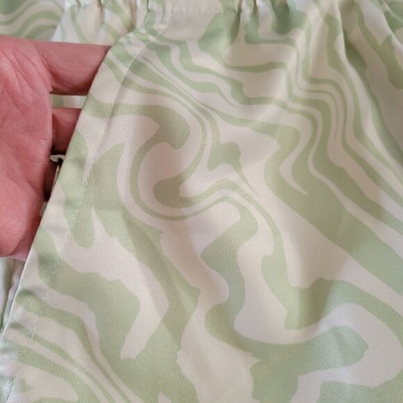 ASOS DESIGN PULL ON GREEN PANTS WITH POCKETS AND ELASTIC WAIST SZ. 14 - Picture 4 of 5